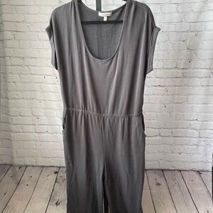 Harlow and Rose Charcoal Grey Jumpsuit Size Large